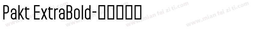 Pakt ExtraBold字体转换